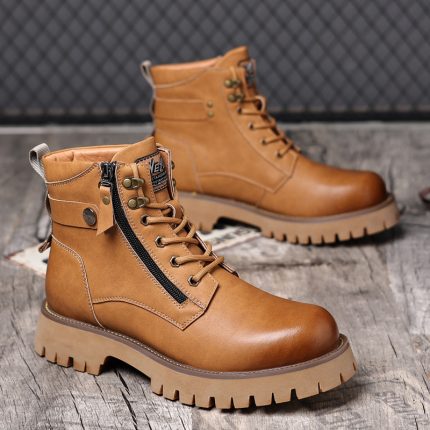 Steel Toe Boots: Men's High-top Leather Boots